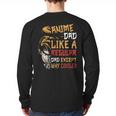 Men Anime Father's Day Anime Dad Except Way Cooler Long Sleeve T-Shirt Back Print