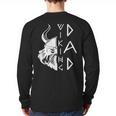 Men Celtic Norse Mythology Viking Dad Long Sleeve T-Shirt Back Print Men Celtic Norse Mythology Viking Dad Long Sleeve T-Shirt Back Print