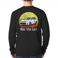 Mini Van Life Soccer Mom Dad Parent For Parents Long Sleeve T-Shirt Back Print