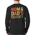 Mom & Dad's Favorite Long Sleeve T-Shirt Back Print Mom & Dad's Favorite Long Sleeve T-Shirt Back Print