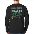 Monster Truck Dad Family Matching Monster Truck Lovers Long Sleeve T-Shirt Back Print