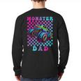 Monster Truck Dad Family Matching Shirt Truck Lovers Long Sleeve T-Shirt Back Print