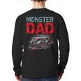 Monster Truck Dad Father's Day Men Long Sleeve T-Shirt Back Print Monster Truck Dad Father's Day Men Long Sleeve T-Shirt Back Print