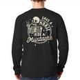 Mustache Dad Father’s Day Save A Horse Ride A Mustache Long Sleeve T-Shirt Back Print