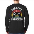 New Dad Shirt Dad Level 4 Unlocked For 4 Kids Gaming Long Sleeve T-Shirt Back Print New Dad Shirt Dad Level 4 Unlocked For 4 Kids Gaming Long Sleeve T-Shirt Back Print