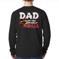 Ninja Birthday Party Dad Of The Birthday Ninja Small Long Sleeve T-Shirt Back Print