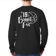 Number 15's Biggest Fan Shirt Basketball Player Mom Dad Long Sleeve T-Shirt Back Print