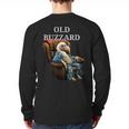 Old Buzzard Bird Old Man Grandpa Recliner Dads Joke Long Sleeve T-Shirt Back Print