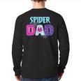 Parents Mom Spider Dad Matching Family Birthday Long Sleeve T-Shirt Back Print