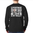 Pig Show Dad Pig Show Father Long Sleeve T-Shirt Back Print
