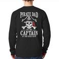 Pirate Dad I Be The Captain Of This Here Crew Pirate Dad Long Sleeve T-Shirt Back Print