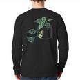 Plant Dad Plant Mom Grow Monstera Adansonii Urban Gardener Long Sleeve T-Shirt Back Print