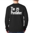 The PomFather Pomeranian Dog Dad Shirt Men Long Sleeve T-Shirt Back Print