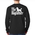 Poodle The Dogfather Cool Dog Daddy Dad Papa Father Men Kids Long Sleeve T-Shirt Back Print