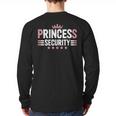 Princess Security Boys Big Brother Vintage Birthday Dad Mom Long Sleeve T-Shirt Back Print