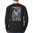 Proud Air Force Dad Shirt Military Family Fathers Day Long Sleeve T-Shirt Back Print