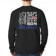 Proud Army Dad Soldier Son Patriotic Veterens Long Sleeve T-Shirt Back Print