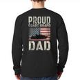 Proud Coast Guard Dad USCG American Flag T-Shirt Long Sleeve T-Shirt Back Print