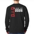 Proud Dad Of Class Of 2026 Graduate Long Sleeve T-Shirt Back Print