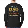Proud Dad Of An Official Teenager 13th Birthday Son Daughter Long Sleeve T-Shirt Back Print