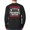 Proud Dad Of A Powerlifter Father Powerlifting Dad Long Sleeve T-Shirt Back Print