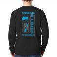 Proud Dad Of A T1D Warrior Type 1 Diabetes Awareness Long Sleeve T-Shirt Back Print