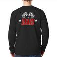 Racing Birthday Boy Race Car Dad Family Matching Long Sleeve T-Shirt Back Print