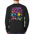Rad Dad 80s Throwback Long Sleeve T-Shirt Back Print