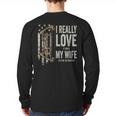 I Really Love It When My Wife Lets Me Go Hunting Dad Long Sleeve T-Shirt Back Print