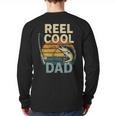 Reel Cool Dad Fathers Day Fishing Outdoors Long Sleeve T-Shirt Back Print