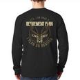 Retirement Grandpa Hunting Deer Elk Retired Hunter Dad Long Sleeve T-Shirt Back Print