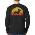 Retro Chihuahua Men Women Dog Mom Dad Chihuahua Long Sleeve T-Shirt Back Print
