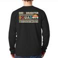 Retro Dad Daughter Squad Unbreakable Bond Father Daughter Long Sleeve T-Shirt Back Print