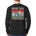 Retro Dad Tax Making Sure It's Not Poison Father's Day Long Sleeve T-Shirt Back Print