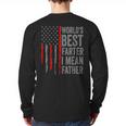 Retro Dad World's Best Farter I Mean Father Vintage Flag Usa Long Sleeve T-Shirt Back Print