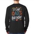 Retro It's My Dad's Birthday Boho Nostalgia Women Kid Long Sleeve T-Shirt Back Print