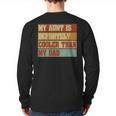 Retro Niece Nephew Auntie My Aunt Is Cooler Than My Dad Long Sleeve T-Shirt Back Print