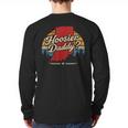 Retro Vintage US States Hoosier Daddy State Outline Desig Long Sleeve T-Shirt Back Print