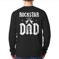 RockStar Dad Long Sleeve T-Shirt Back Print