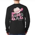 Rodeo Dad Pink Cowgirl 1St Birthday Family Matching Long Sleeve T-Shirt Back Print