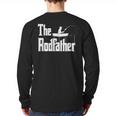 The Rodfather Fishing Dad Long Sleeve T-Shirt Back Print