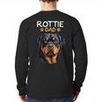 Rottie Dad Rottweiler Dog Long Sleeve T-Shirt Back Print Rottie Dad Rottweiler Dog Long Sleeve T-Shirt Back Print