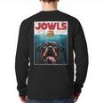 Rottie Rottweiler Jowls Burger Giant Tank Dog Mom Dad Long Sleeve T-Shirt Back Print