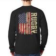 Rugby Blood Sweat Bruises Rugby Player Coach Dad Mom Long Sleeve T-Shirt Back Print