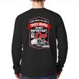 Semi Truck Driver For Truckers And Dads Small Long Sleeve T-Shirt Back Print