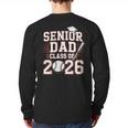 Senior Dad Class Of 2026 Graduate Baseball 2026 Graduation Long Sleeve T-Shirt Back Print