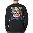 Shih Tzu Dad Like A Regular Dad But Cooler Dog Father's Day Long Sleeve T-Shirt Back Print