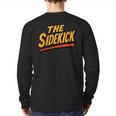 Sidekick Easy Halloween Matching Superhero Costume Dad Mom Long Sleeve T-Shirt Back Print