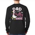 Silly Dad Goose Dad 1st Birthday Family Matching Party Long Sleeve T-Shirt Back Print