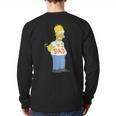 The Simpsons Homer Number 1 Dad Father's Day V2 Long Sleeve T-Shirt Back Print